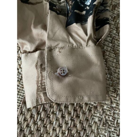 Clear Water Outfitters trucks and tractors print 100% Cotton button up SZ L - Picture 9 of 9